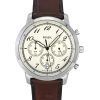 Fossil Neutra Chronograph læderrem Cream Dial Quartz FS6022 herreur