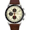 Fossil Sport Tourer Chronograph Brun læderrem Cream Dial Quartz FS6042 herreur