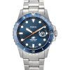 Fossil Blue Dive rustfrit stål Blue Dial Quartz FS6050 100M herreur