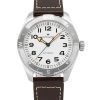 Hamilton Khaki Field Expedition læderrem White Dial Automatisk H70315510 100M herreur