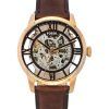 Fossil Townsman Læderrem Brun Skeleton Dial Automatisk ME3259 herreur