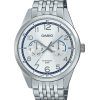 Casio Standard Analog rustfrit stål Sølvskive Quartz MTP-E340D-7AV herreur