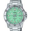 Casio Standard Analog rustfrit stål Mintgrøn skive Quartz MTP-VD01D-3E1V herreur