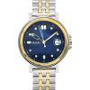 Skagen Signature Lille Sport Tofarvet rustfrit stål Blue Dial Quartz SKW3137 Dameur