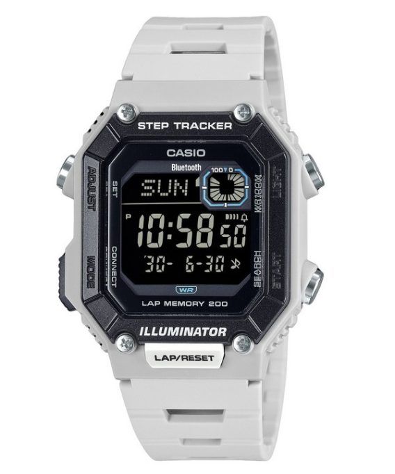 Casio Standard Digital Smartphone Link Step Tracker Resin Rem Quartz WS-B1000-8BV 100M herreur