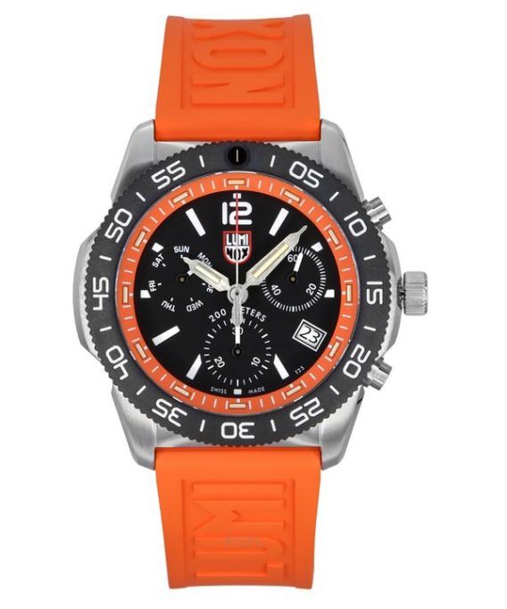 Luminox Pacific Diver Chronograph Rubber Strap Black Dial Quartz XS.3149 200M Men's Watch