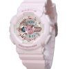 Casio Baby-G Analog Digital Aqua Planet Collaboration Pink Biobaseret Resin Quartz BA-110AQ-4A 200M dameur