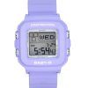 Casio Baby-G Plus Digital 30-års jubilæumslilla harpiksrem Quartz BGD-10K-6 100M dameur med speciel holder