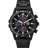 Casio Edifice Sospensione Analog Chronograph Black Ion Rustfrit Stål Black Dial Solar EQS-960DC-1AV 100M herreur