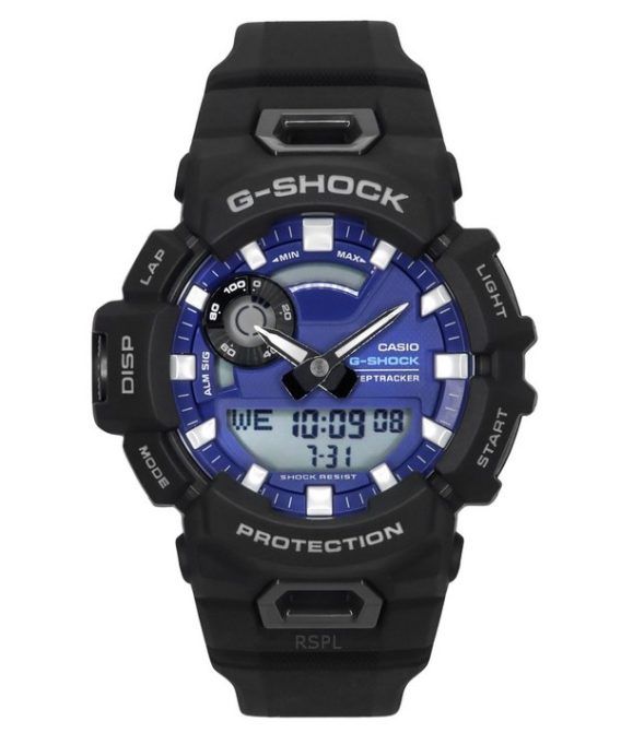 Casio G-Shock G-Squad Analog Digital Smartphone Link Bio-baseret harpiksrem Blue Dial Quartz GBA-900CB-1A 200M herreur