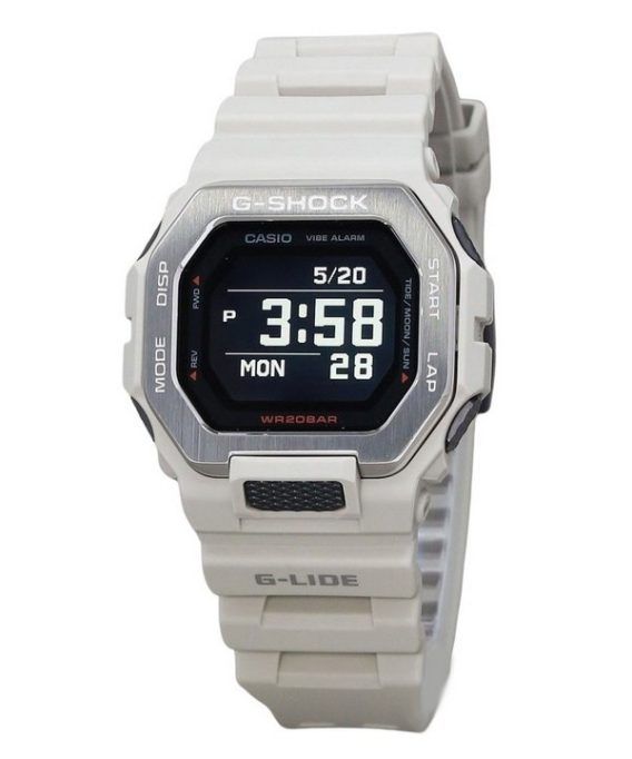 Casio G-Shock G-Lide Digital Smartphone Link Grå Resin Rem Quartz GBX-100-8 200M herreur