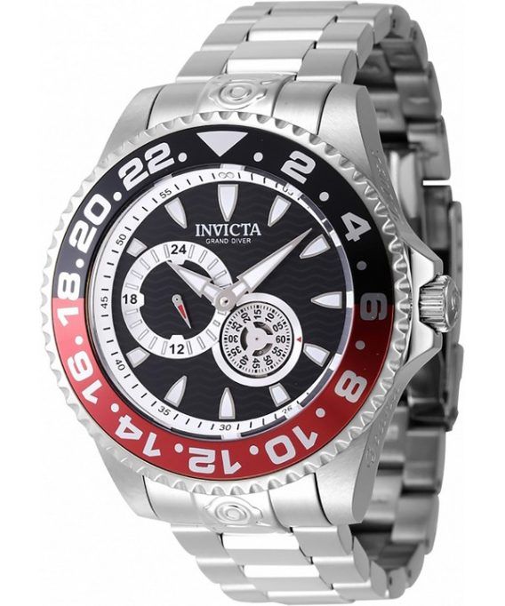 Invicta Pro Diver Rustfrit Stål Sort Urskive Sort Og Rød Coke Bezel Automatisk Diver&#39,s 47302 300M herreur