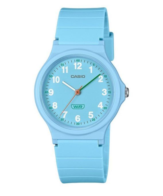 Casio Pop Analog Blå Bio-baseret harpiksrem Blue Dial Quartz LQ-24B-2B Dameur