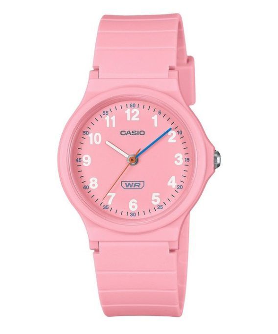 Casio Pop Analog Pink Bio-baseret harpiksrem Pink Urskive Quartz LQ-24B-4B dameur