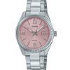 Casio Standard Analog Rustfrit Stål Pink Urskive Quartz LTP-1302DD-4A1V Dameur