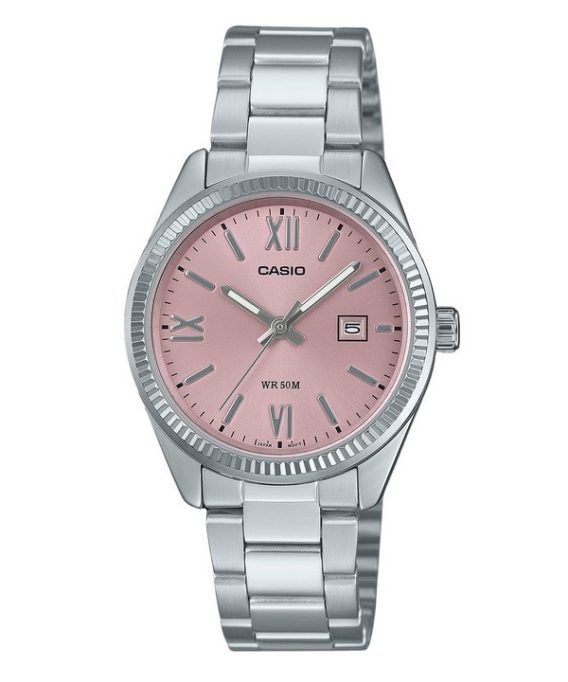 Casio Standard Analog Rustfrit Stål Pink Urskive Quartz LTP-1302DD-4A1V Dameur