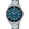 Casio Standard Analog rustfrit stål Blue Dial Quartz MDV-10D-2A1V herreur