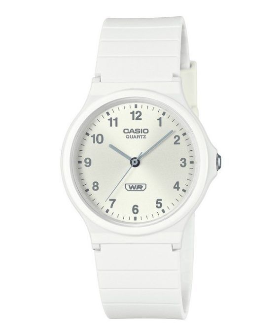 Casio POP Analog biobaseret harpiksrem Silver Dial Quartz MQ-24B-7B unisex ur