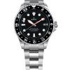 Ratio FreeDiver GMT-serien safir rustfrit stål sort skive automatisk RTF051 200M herreur