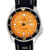 Seiko Automatic Divers Black Leather SKX011J1-LS2 200M Mens Watch