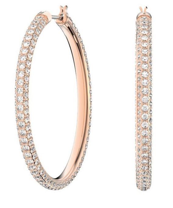 Swarovski Dextera Hoop Rose Gold-Tone øreringe 5383938 til kvinder