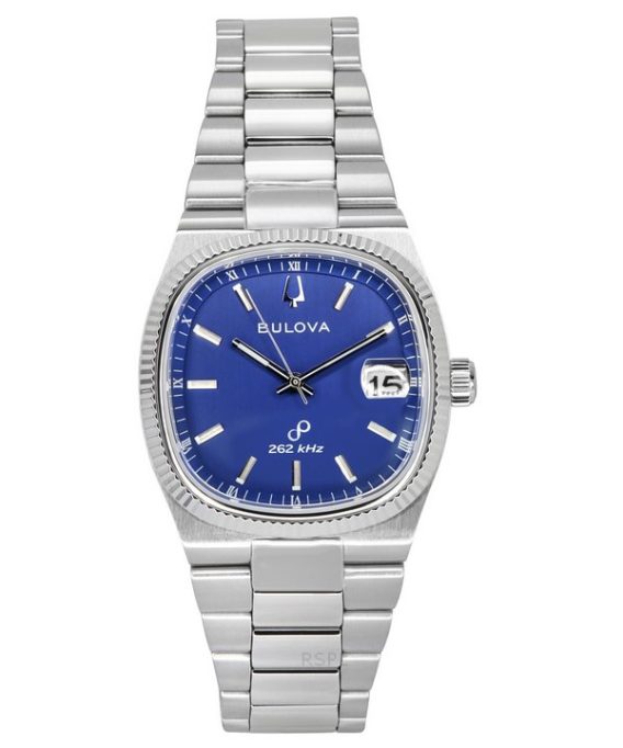 Bulova Classic Super Sevilla 262 kHz Precisionist Rustfrit Stål Blue Dial Quartz 96B440 herreur