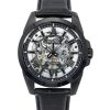 Bulova Classic Sutton Læderrem Sølv Skeleton Dial Automatisk 98A304 100M herreur