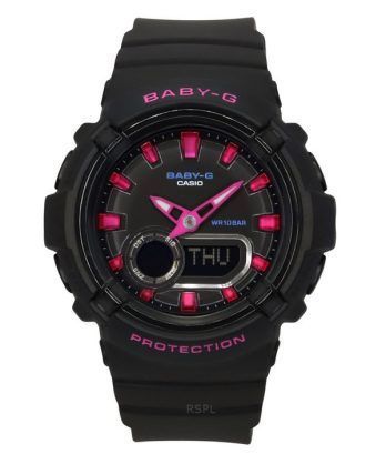 Casio Baby-G Analog Digital Resin Rem Black Dial Quartz BGA-280DN-1A 100M dameur