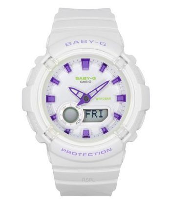 Casio Baby-G Analog Digital Resin Rem Hvid Urskive Quartz BGA-280DN-7A 100M dameur