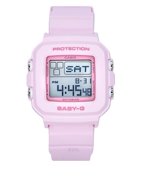 Casio Baby-G digital harpiksrem Pink Urskive Quartz BGD-10-4 100M dameur