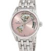 Hamilton Jazzmaster rustfrit stål Pink åben hjerteurskive automatisk H32215170 dameur