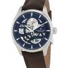 Hamilton Jazzmaster Skeleton Læderrem Blue Dial Automatisk H42535541 Herreur