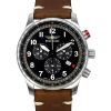 Iron Annie F13 Tempelhof Chronograph Brun læderrem Black Dial Quartz 56882 Herreur