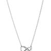 Pandora Moments Infinity Collier halskæde i sterlingsølv med klare cubic zirconia 398821C01-50 til kvinder