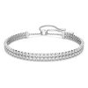 Swarovski Matrix klare krystAlleer og rhodineret tennisarmbånd 5221397 til kvinder