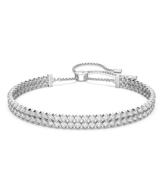 Swarovski Matrix klare krystAlleer og rhodineret tennisarmbånd 5221397 til kvinder