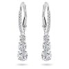 Swarovski Stilla Attract Rhodium Belagte Og Zirconia Hoop Øreringe 5416155 Til Damer