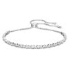 Swarovski Matrix klare krystAlleer og rhodineret tennisarmbånd 5465384 til kvinder