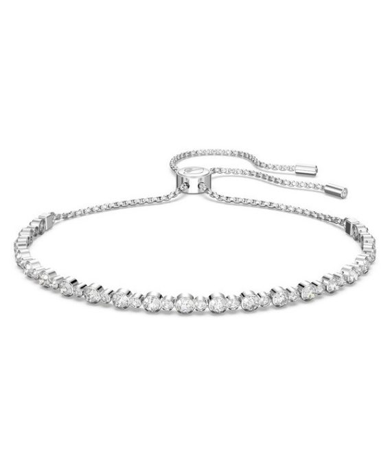 Swarovski Matrix klare krystAlleer og rhodineret tennisarmbånd 5465384 til kvinder