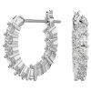 Swarovski Matrix Vittore Rhodium Belagte Og Zirconia Hoop Øreringe 5562126 Til Damer