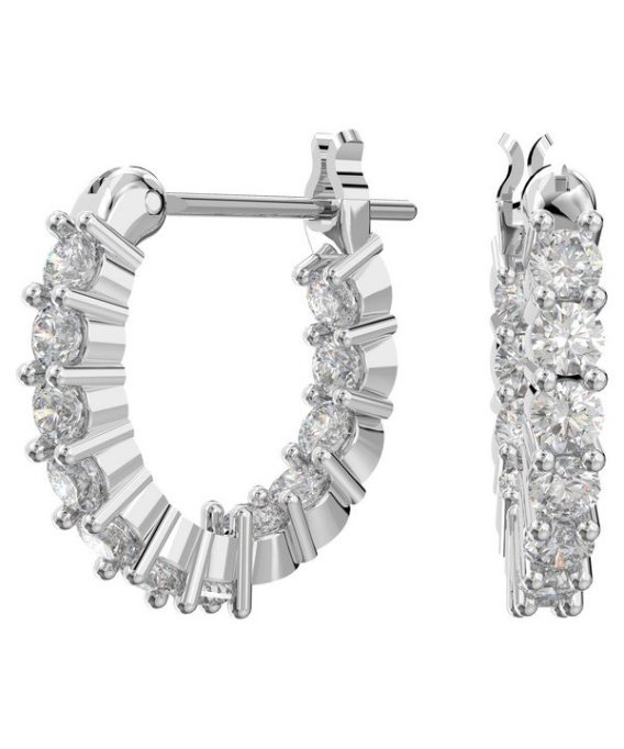 Swarovski Matrix Vittore Rhodium Belagte Og Zirconia Hoop Øreringe 5562126 Til Damer