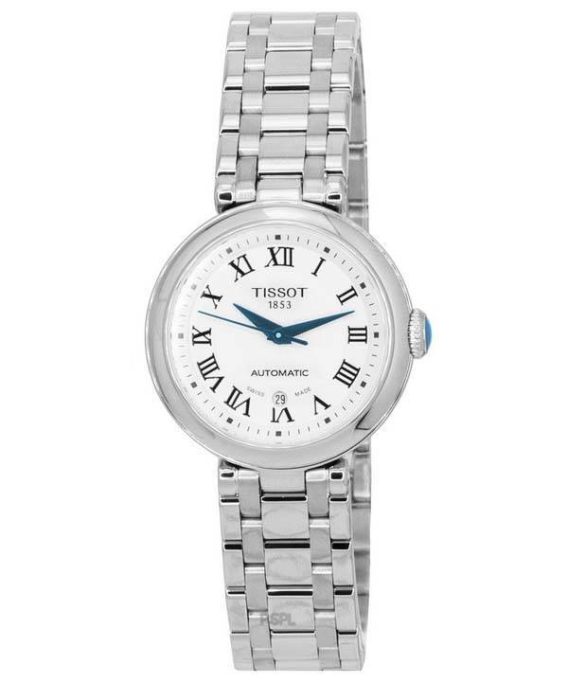 Tissot T-Lady Bellissima rustfrit stål hvid skive automatisk T126.207.11.013.00 T1262071101300 Dameur