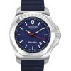 Victorinox Swiss Army INOX gummirem Blue Dial Quartz Diver',s 241688-1 200M herreur