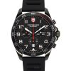 Victorinox Swiss Army Fieldforce Sport Chronograph Gummi Rem Black Dial Quartz 241889 100M herreur