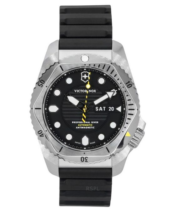 Victorinox Swiss Army Dive Pro gummirem Black Dial Automatic Diver&#39,s 241994 300M herreur