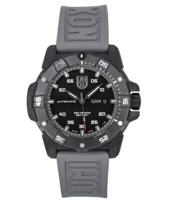 Luminox Master Carbon SEAL Grå gummirem Black Dial Swiss Automatic Diver's XS.3862 200M herreur