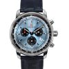 Zeppelin LZ 14 Marine Chronograph Læderrem Ice Blue Dial Quartz 88862 herreur