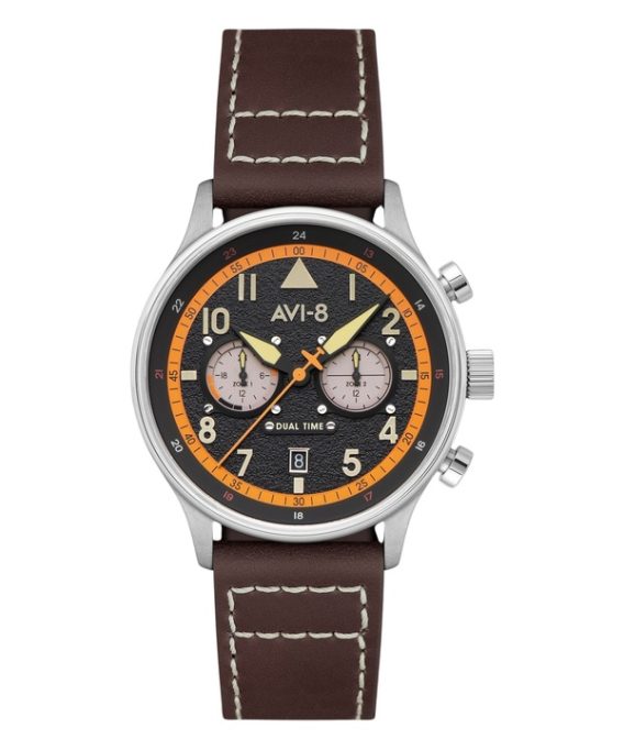 AVI-8 Hawker Hurricane Carey Dual Time Imperial War Museums Edition Black Dial Quartz AV-4088-07 herreur