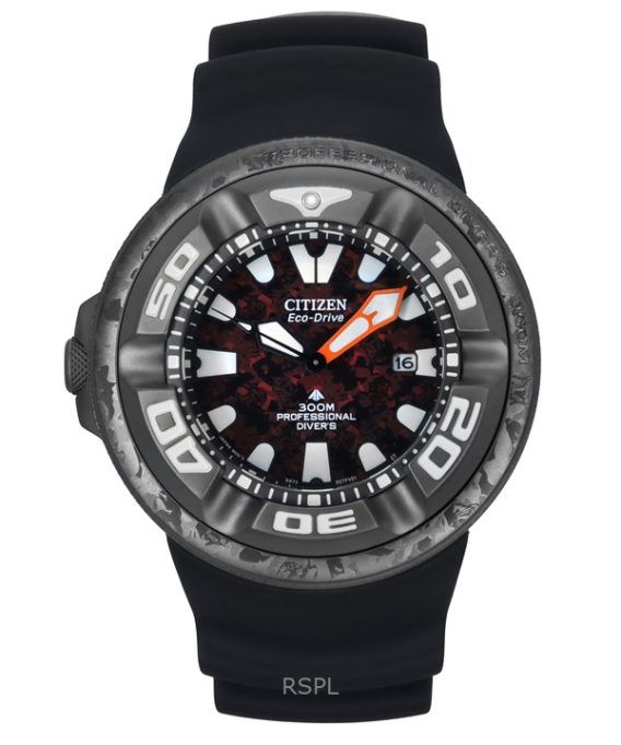 Citizen Eco-Drive Marine Godzilla Limited Edition Red Dial Diver&#39,s BJ8059-03Z 300M herreur