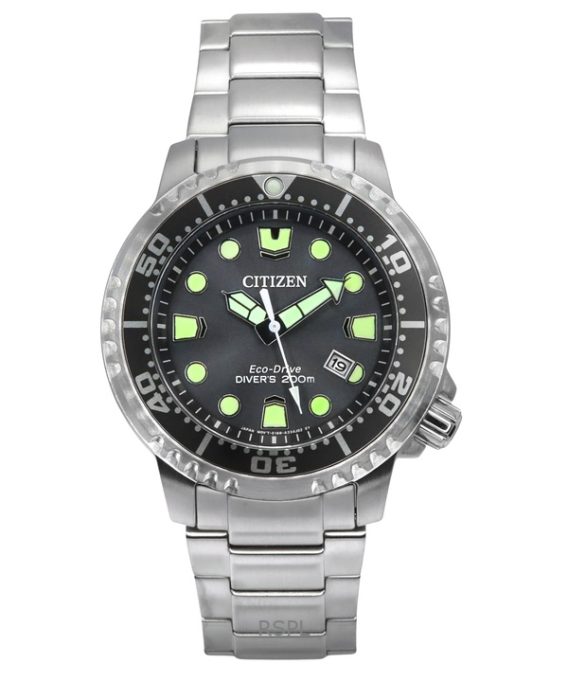 Citizen Promaster Dive Eco-Drive Rustfrit Stål Grey Dial Diver&#39,s BN0167-50H 200M herreur